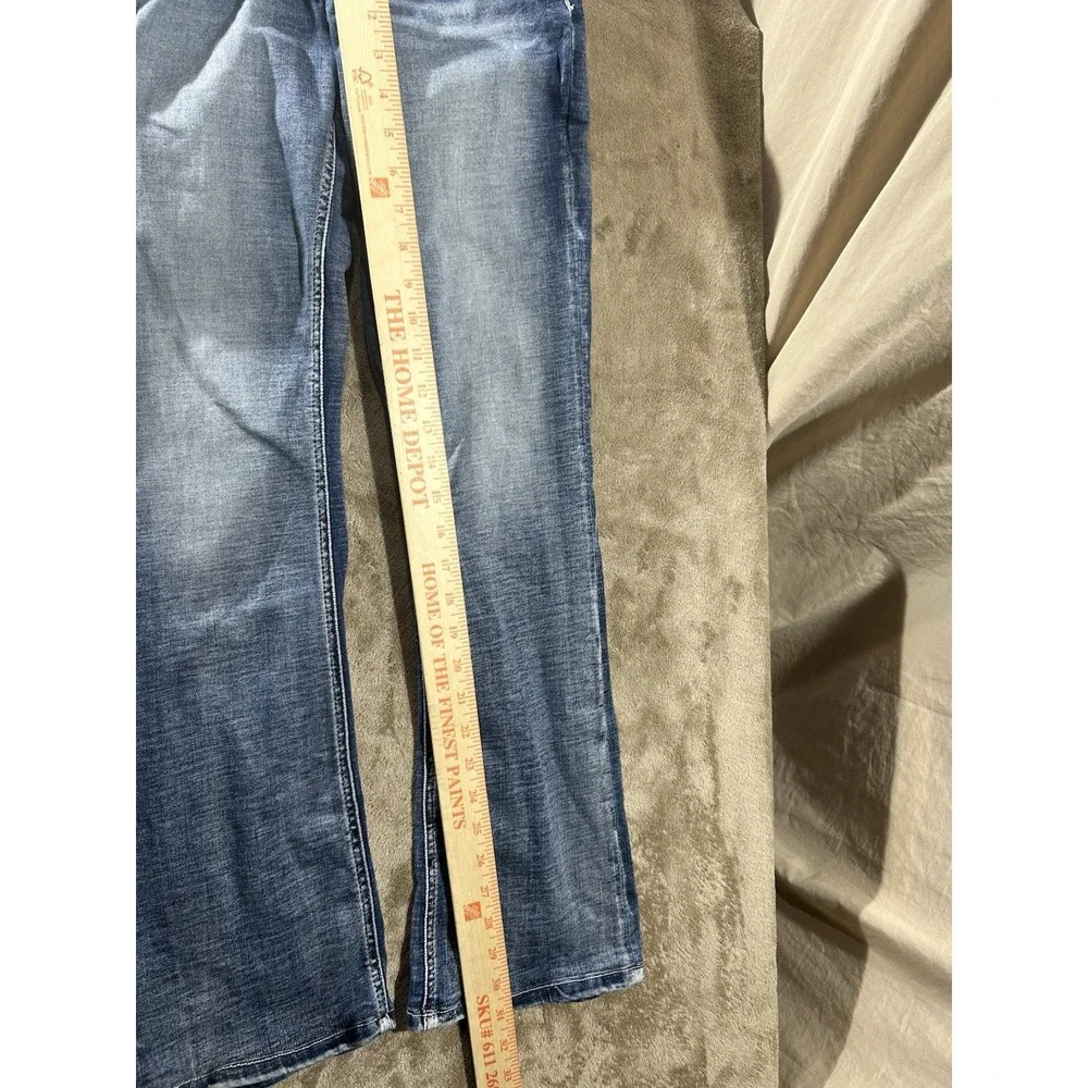 BKE Denim Stella Mid Rise Slim Fit Bootcut Jeans Womens 28 x 31.5 Medium Wash